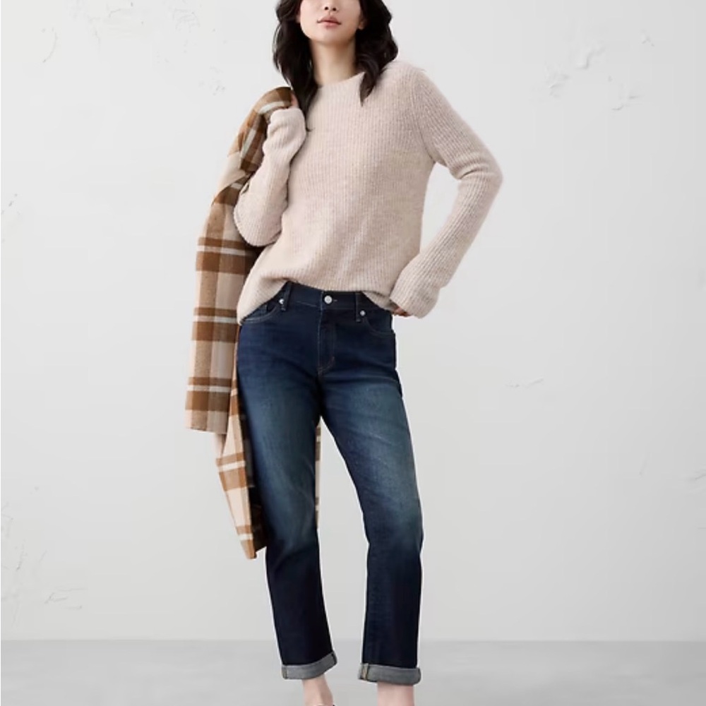 Banana Republic Girlfriend Mid Rise Jeans-  Authentic Tinted